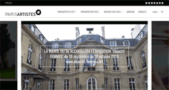 Desktop Screenshot of parisartistes.com
