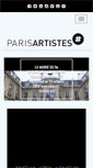 Mobile Screenshot of parisartistes.com